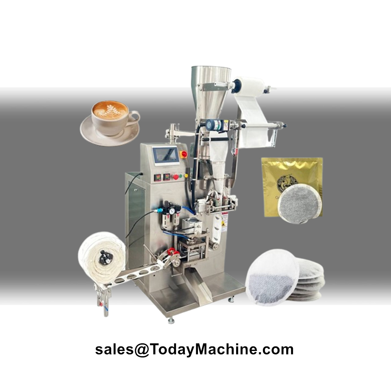 Coffee Tea Machine - Otomatik Filtre Kağıdı Çay Poşeti Yuvarlak