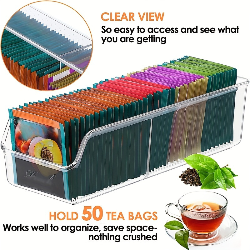 Coffee Tea Containers - 1 adet Şeffaf Çay Poşeti Düzenleyici