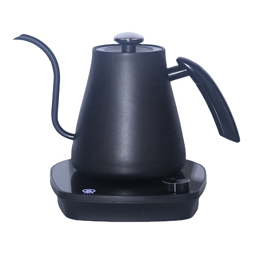 Tea And Coffee Kettle - Akıllı Ahşap Desenli Elektrikli Kuğu Boyunlu