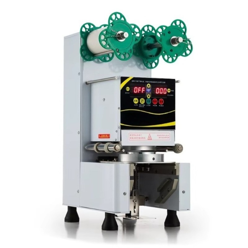 Coffee Tea Machine - Otomatik Plastik Bardak Kapatma Makinesi Ticari