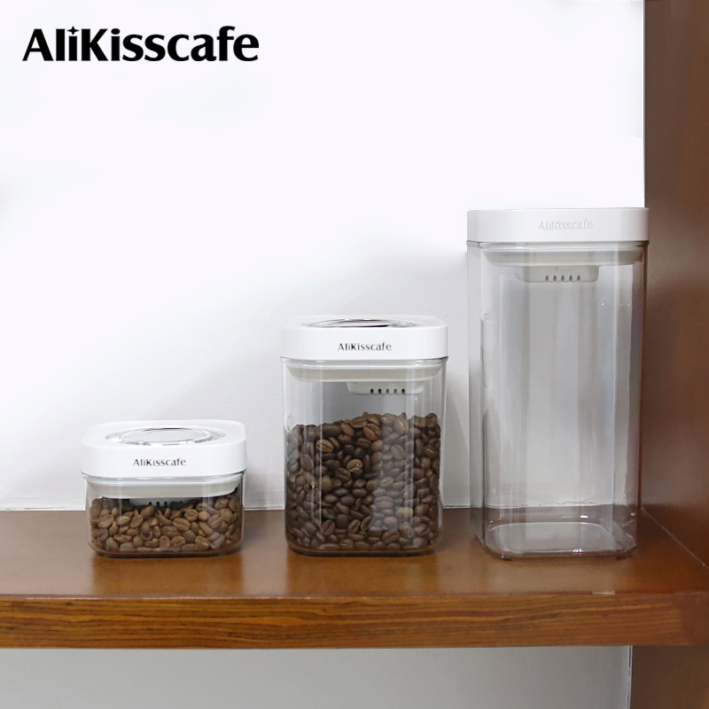 Coffee Tea Machine - AliKisscafe Kahve Çekirdeği Saklama Kabı Vakum