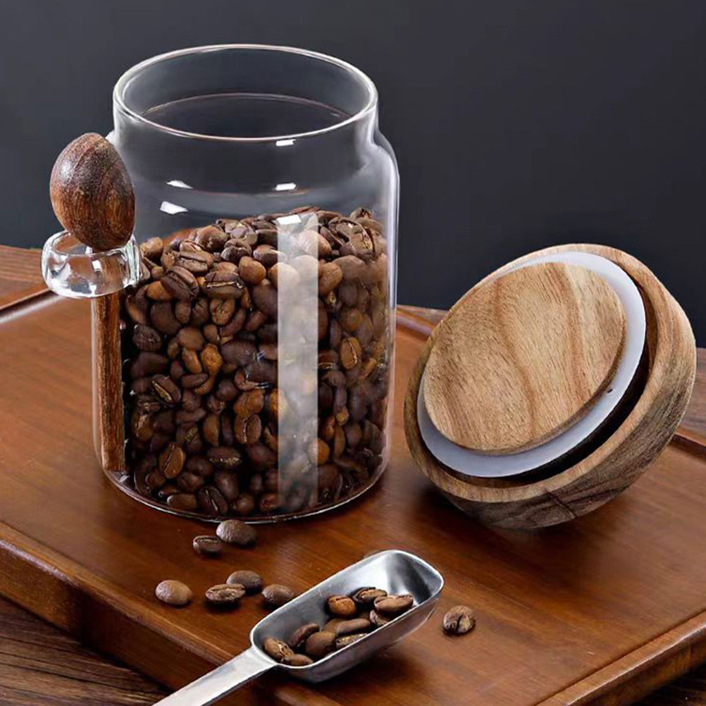 Coffee Tea Containers - Cam Kahve Çekirdeği Saklama Kavanozu Hava
