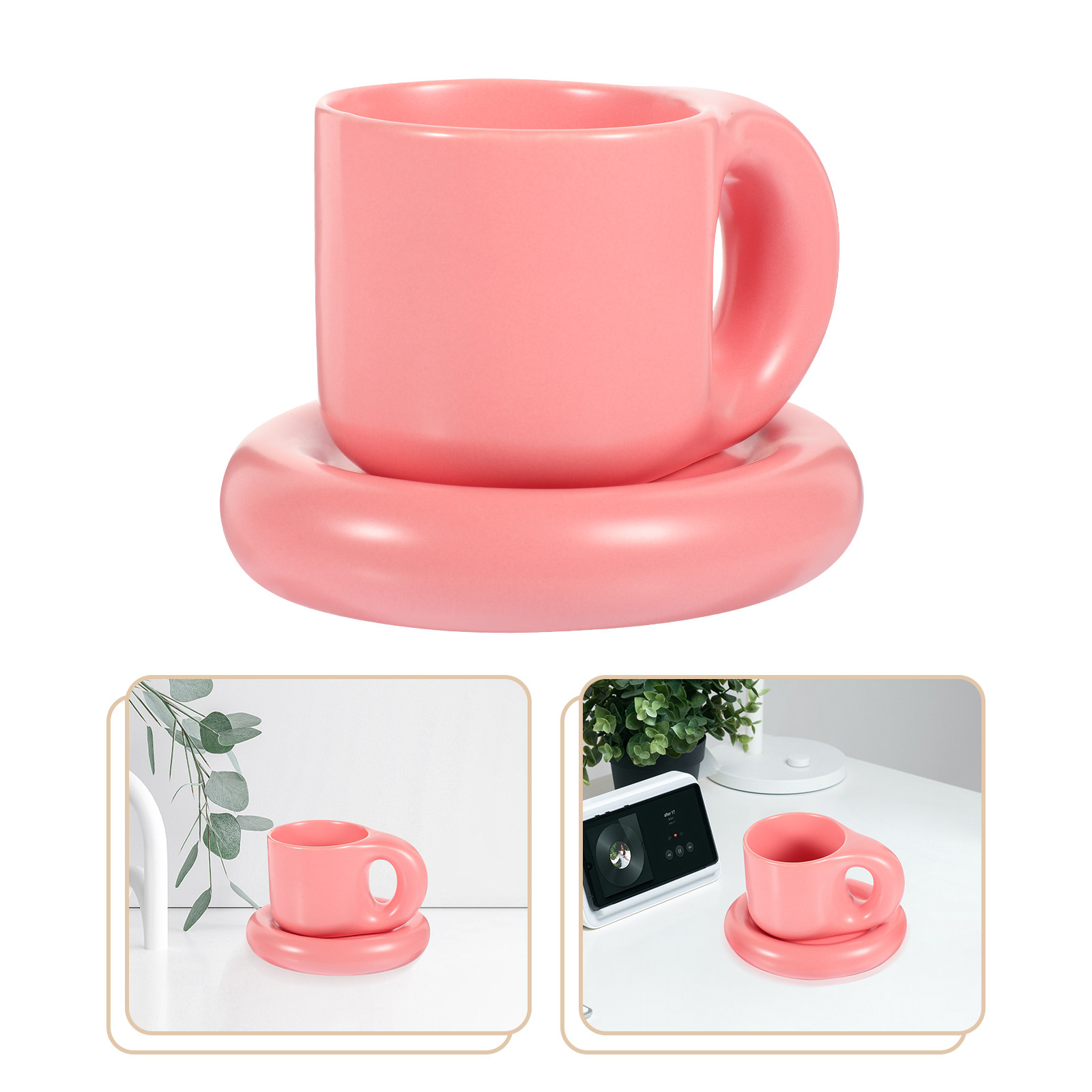 Coffee Tea Hot - Seramik Kahve Fincanı Seti, Sıcak Çay