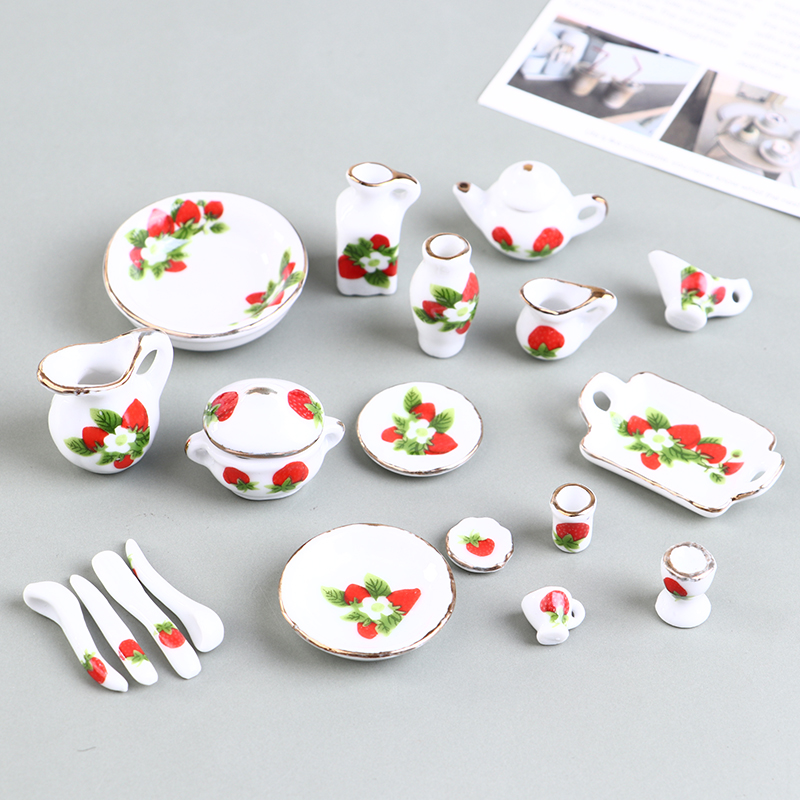 1 takım 1:12 minyatür bebek ev - Coffee Tea And Sugar Set incelemesi ve fiyatı