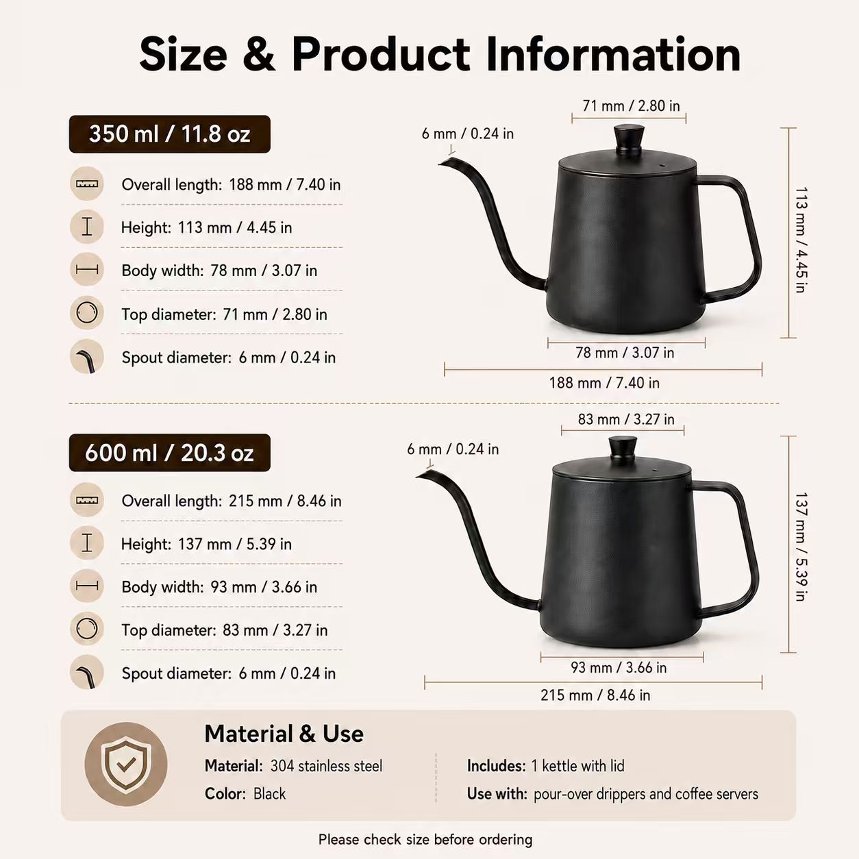 304 Paslanmaz Çelik Kahve Deml - Tea And Coffee Kettle incelemesi ve fiyatı