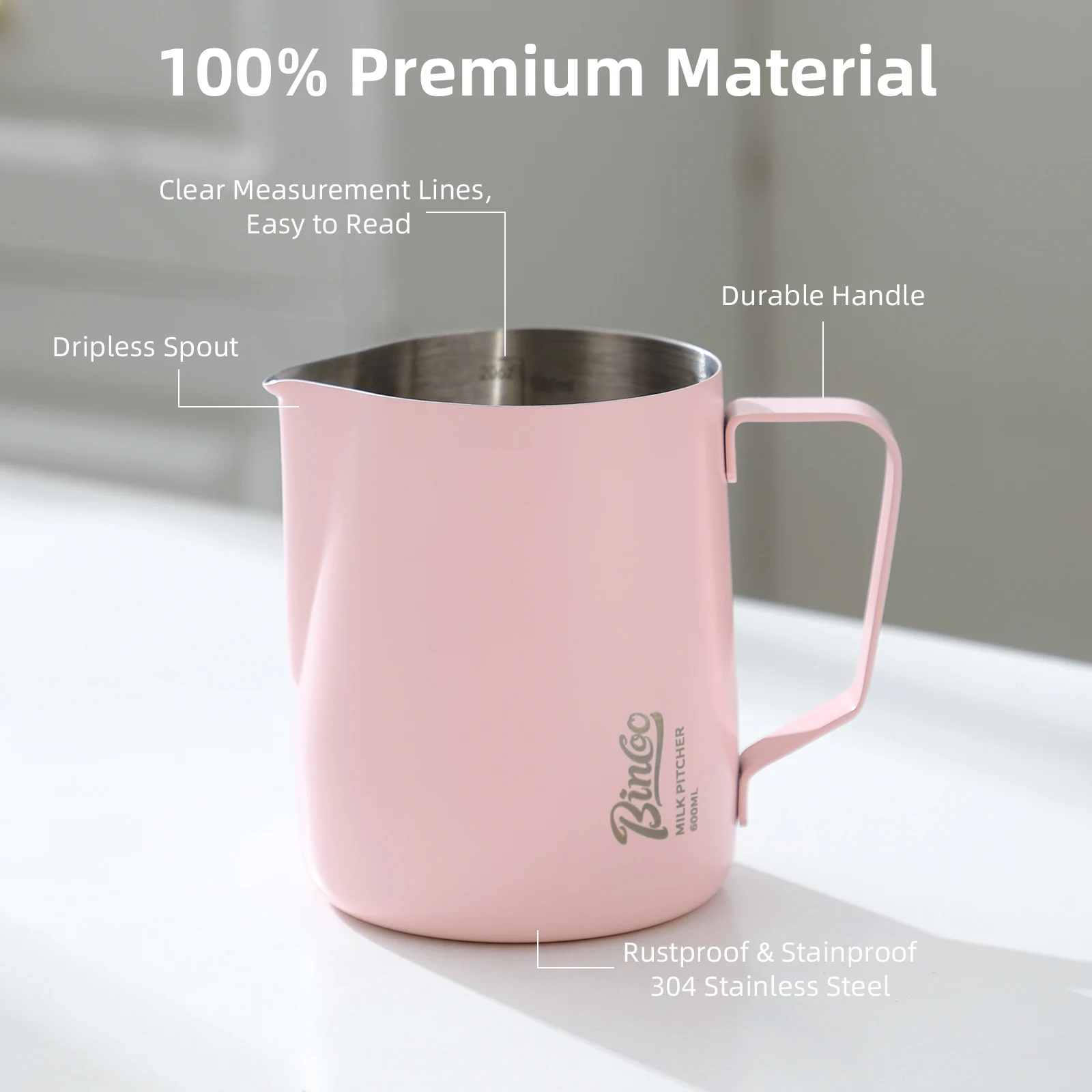 BINCOO 350/600 ML Kahve Süt Kö - Barista Milk Jug incelemesi ve fiyatı